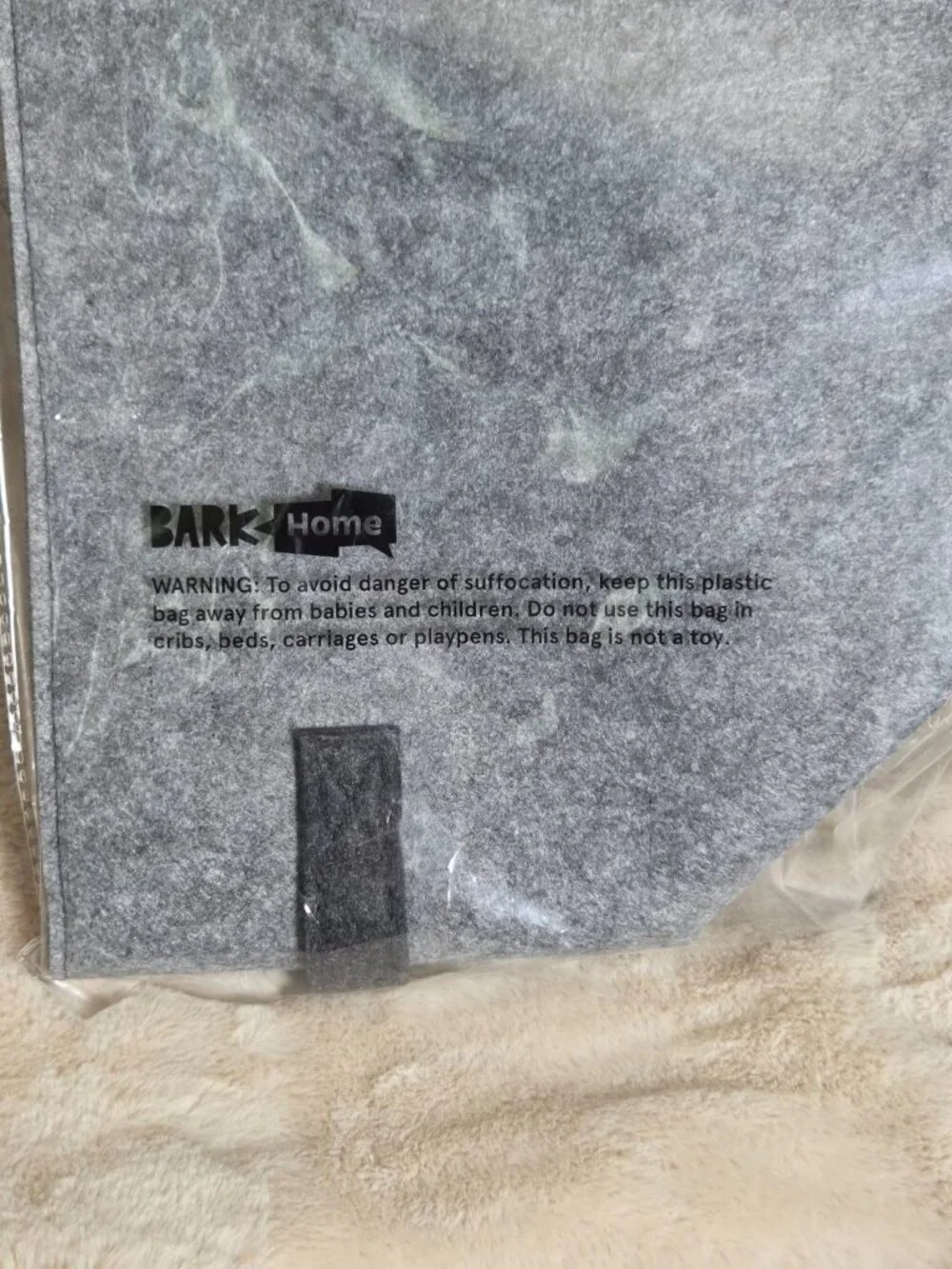 NEW Gray Bark Bag Storage Bin Dog Toys Gray Pet Supplies Container 12x13